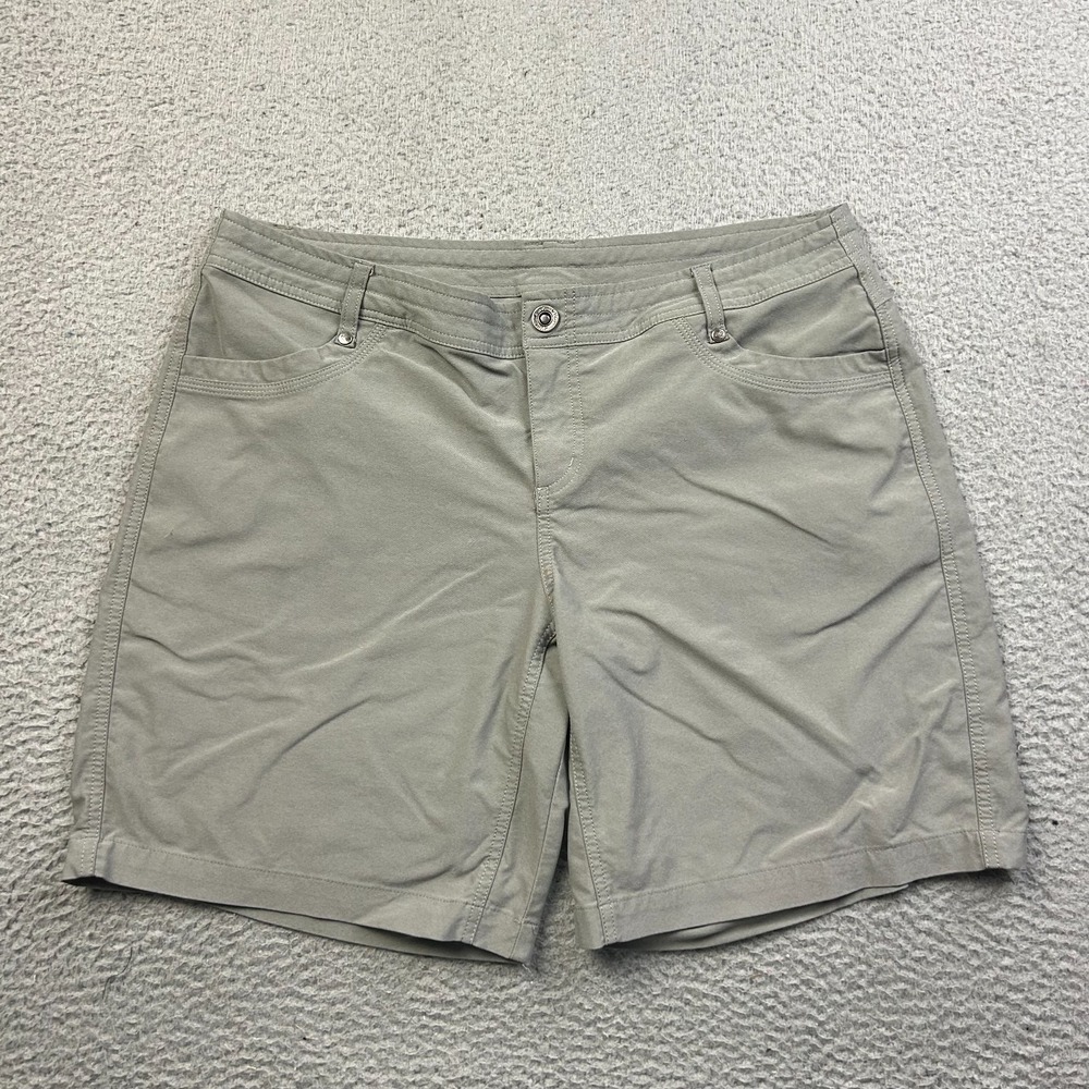 Kuhl Trekr Shorts Womens 14 Gray Hiking Outdoor Stretch Quick Dry Lightweight